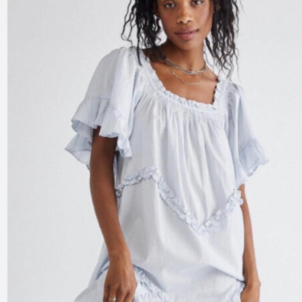 Free People Harriet Midi Ruffle Dress